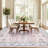 9x12 Area Rug for Living Room, Washable Vintage Printed Soft Rugs, Non Slip Low Pile Carpet for Bedroom, Dining Room, Living Room, Blue-1883435832-1883435835