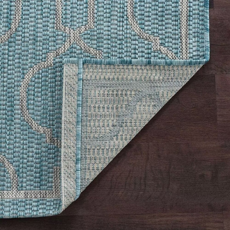 Tapis intérieur / extérieur rectangulaire avec envers antidérapant Owenby, Rectangle 5 pi 3 po x 7 pi 3 po