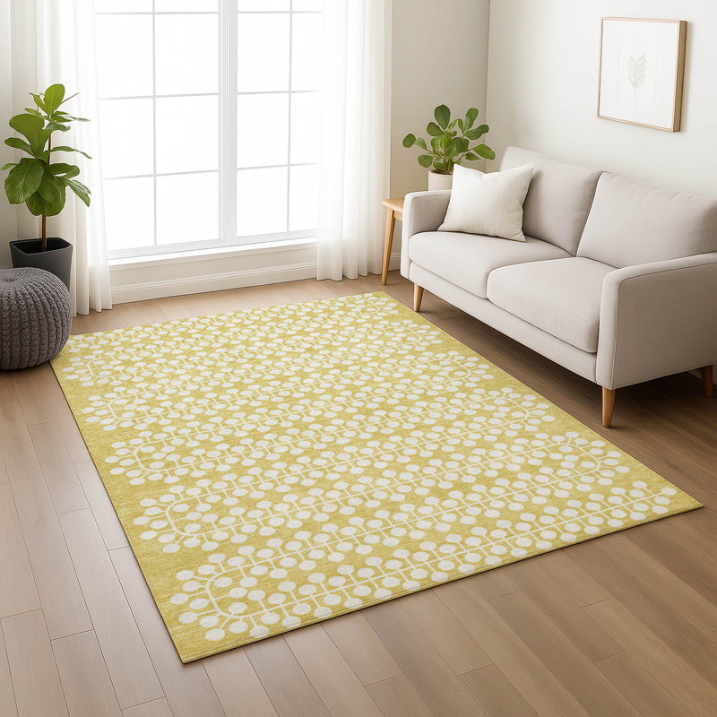 Machine Washable Indoor/Outdoor Boruta ACN2247 Geometric Rug, Rectangle 8' x 10'