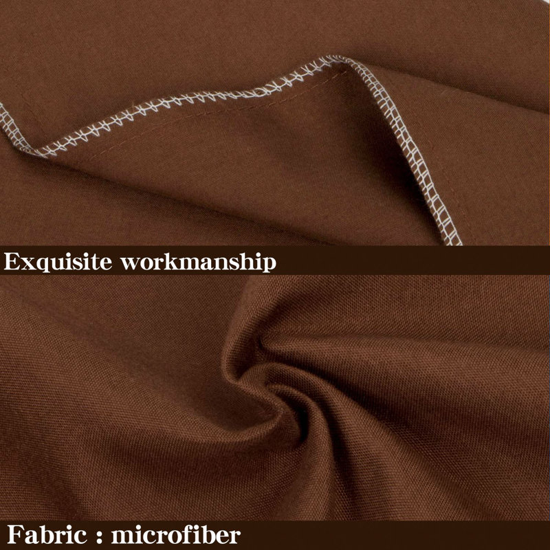 Luxe Microfiber Cover Body Pillow, Brown