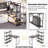 Modular L-Shaped Steel Writing Desk-359250290