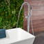 Garniture de robinet de baignoire sur pied à poignée simple-35197758