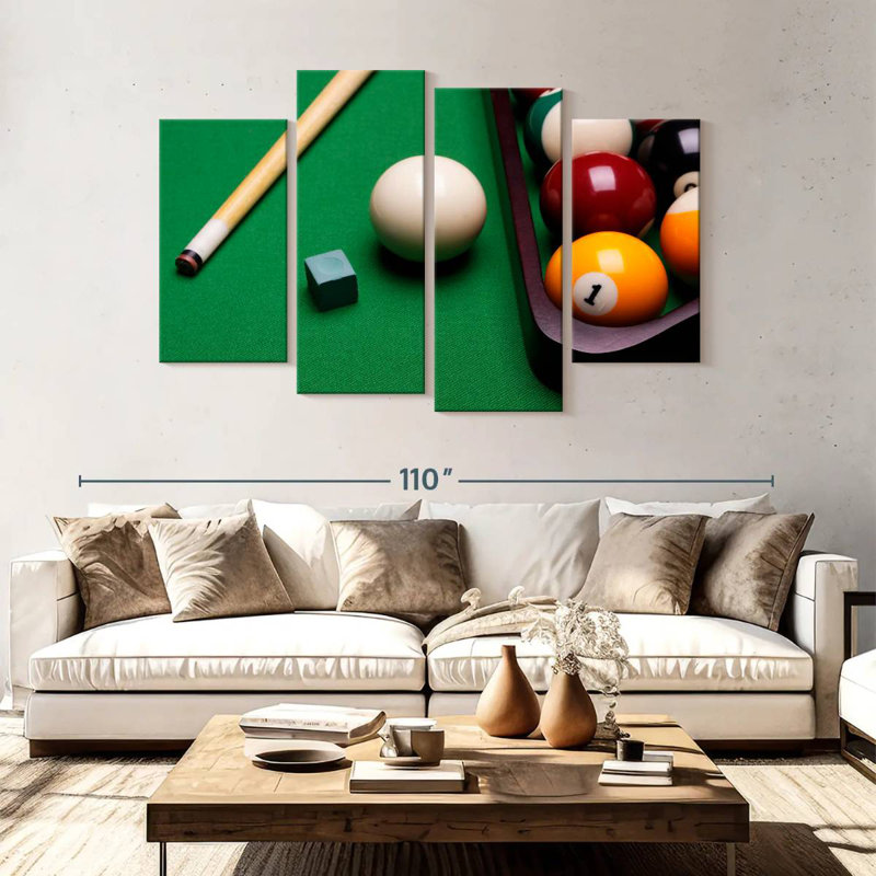 Équipement de billard Senne, H 54 po x l 84 po