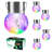 Stidams Outdoor 6 - Bulb 1'' Solar Powered LED String Light