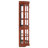 5-Shelf Corner Curio Cabinet With - Lighting In 5 Shelves And Luminous-523067801