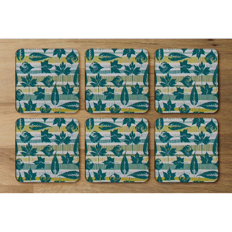 Square 6 Piece Coaster Set
