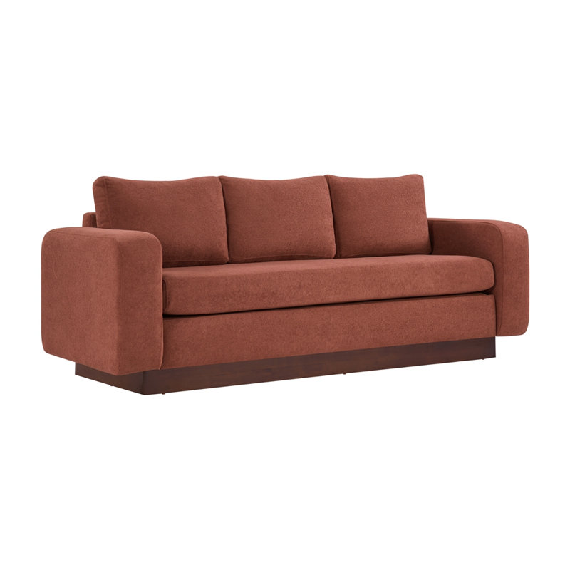 Canapé 3 places 80,7 po Modern, Red
