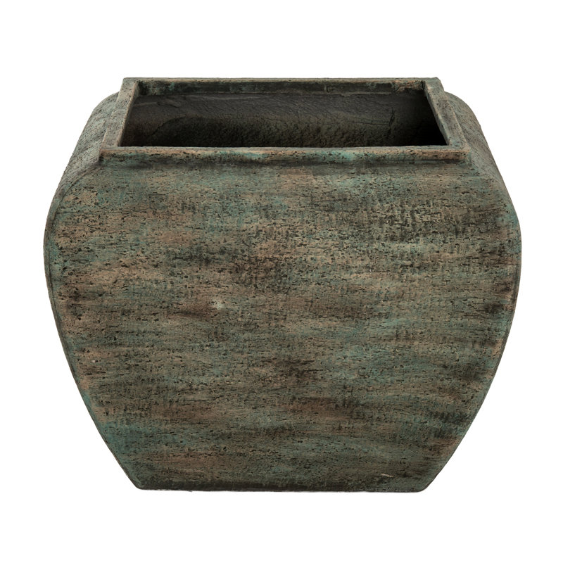 Marina Handmade Concrete Pot Planter, Green