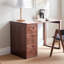Bureau en bois massif de chêne rouge avec tiroirs-11037166