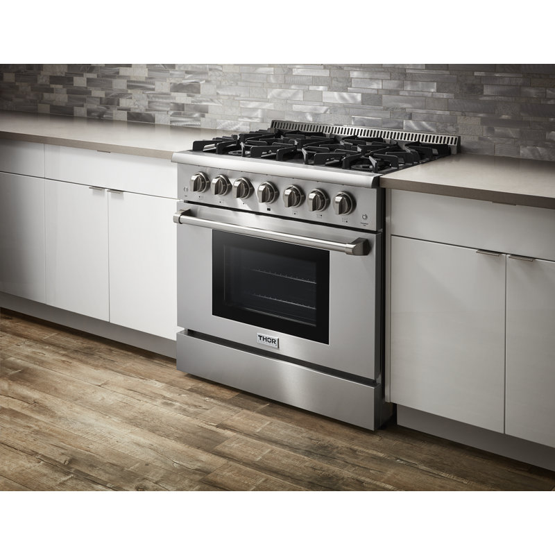 Cuisinière au gaz autoportante au propane 36 po 5,2 pi cu
