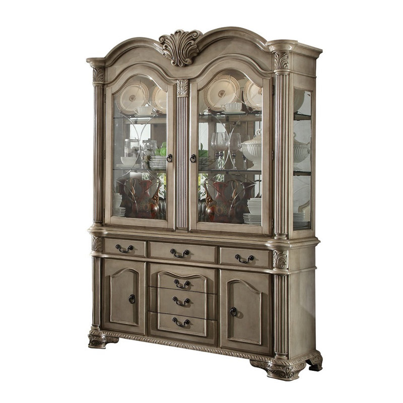 Buffet et huche Kozan, Blanc antique