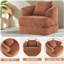 Fauteuil demi-tonneau d'appoint convertible surdimensionné rembourré-884801910