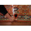 Tapis de couloir indien orange 3x8
