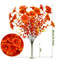 9 pièces de fleurs artificielles orange matinales, fausses fleurs d'automne pour la décoration intérieure / extérieure d'automne / intérieur
