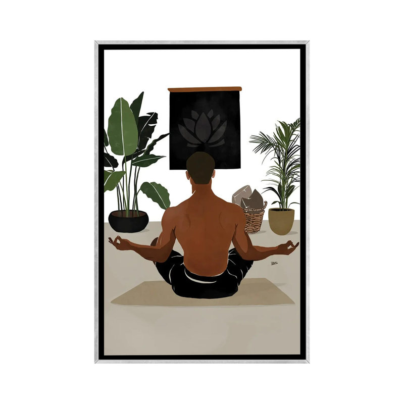 « Focus » par Bria Nicole-impression d’art graphique, Pas de tapis, H 48 po x l 32 po x P 1,5 po, Toile avec cadre argenté