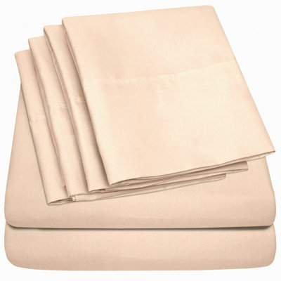 Supreme Microfiber Deep Pocket Sheet Set - 6 Piece Bedding with 2 Extra Pillow Cases - 1500 Thread Count Luxury Size Bed Sheets