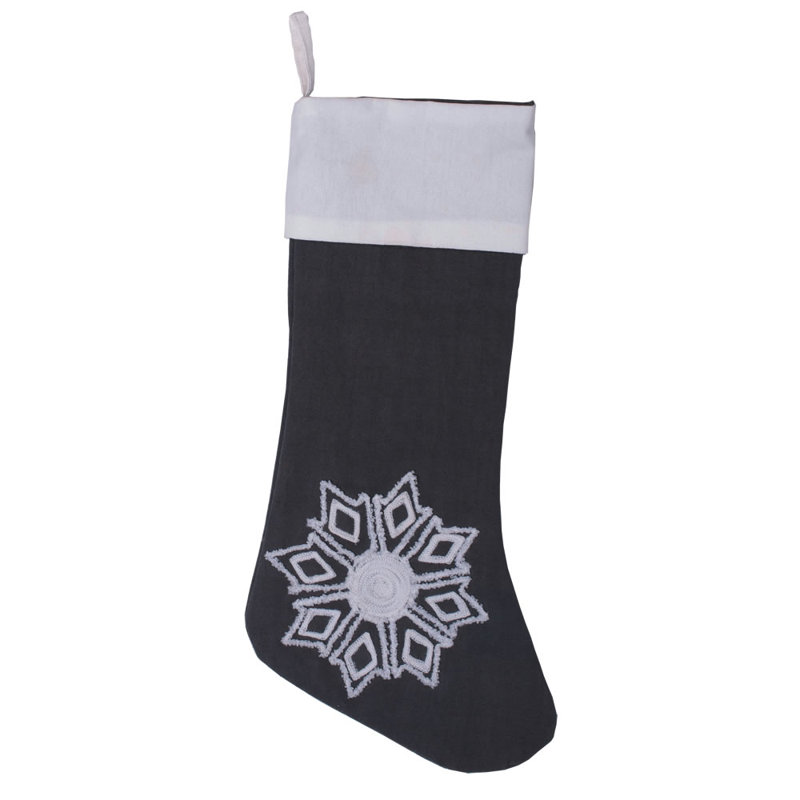 Chaussette de noël winter flocon