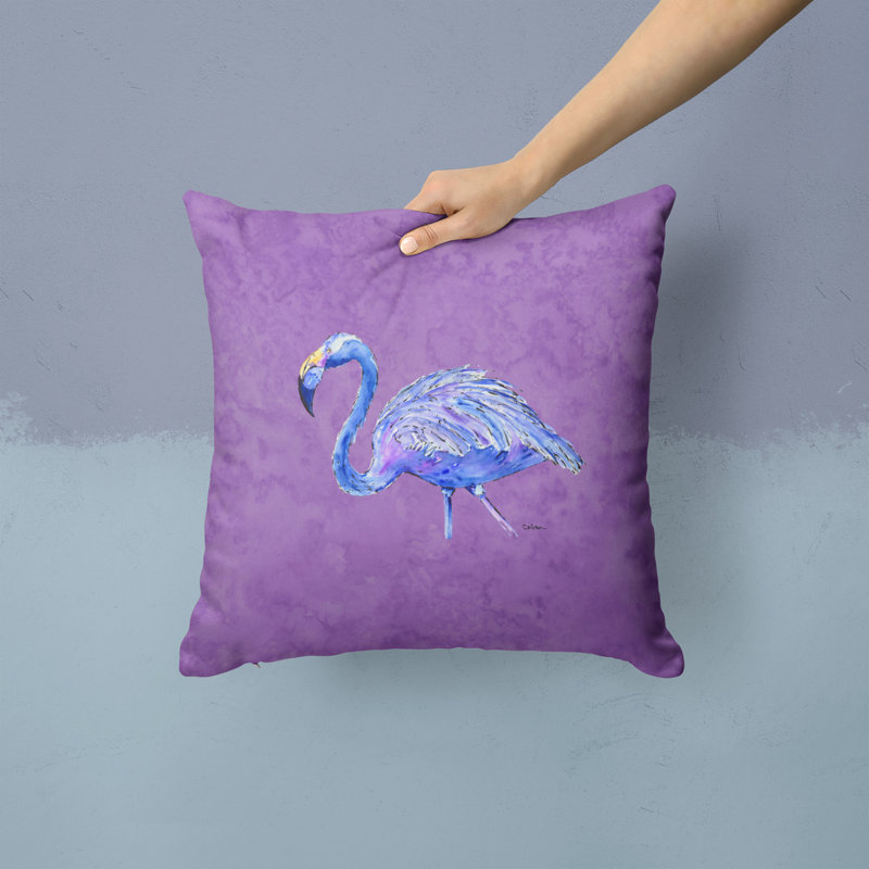 Housse et insert de coussin carré d'extérieur Flamingo, H 14 po x l 14 po x P 4 po