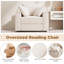 Fauteuil-lit d'intérieur surdimensionné avec repose-pieds-220585908