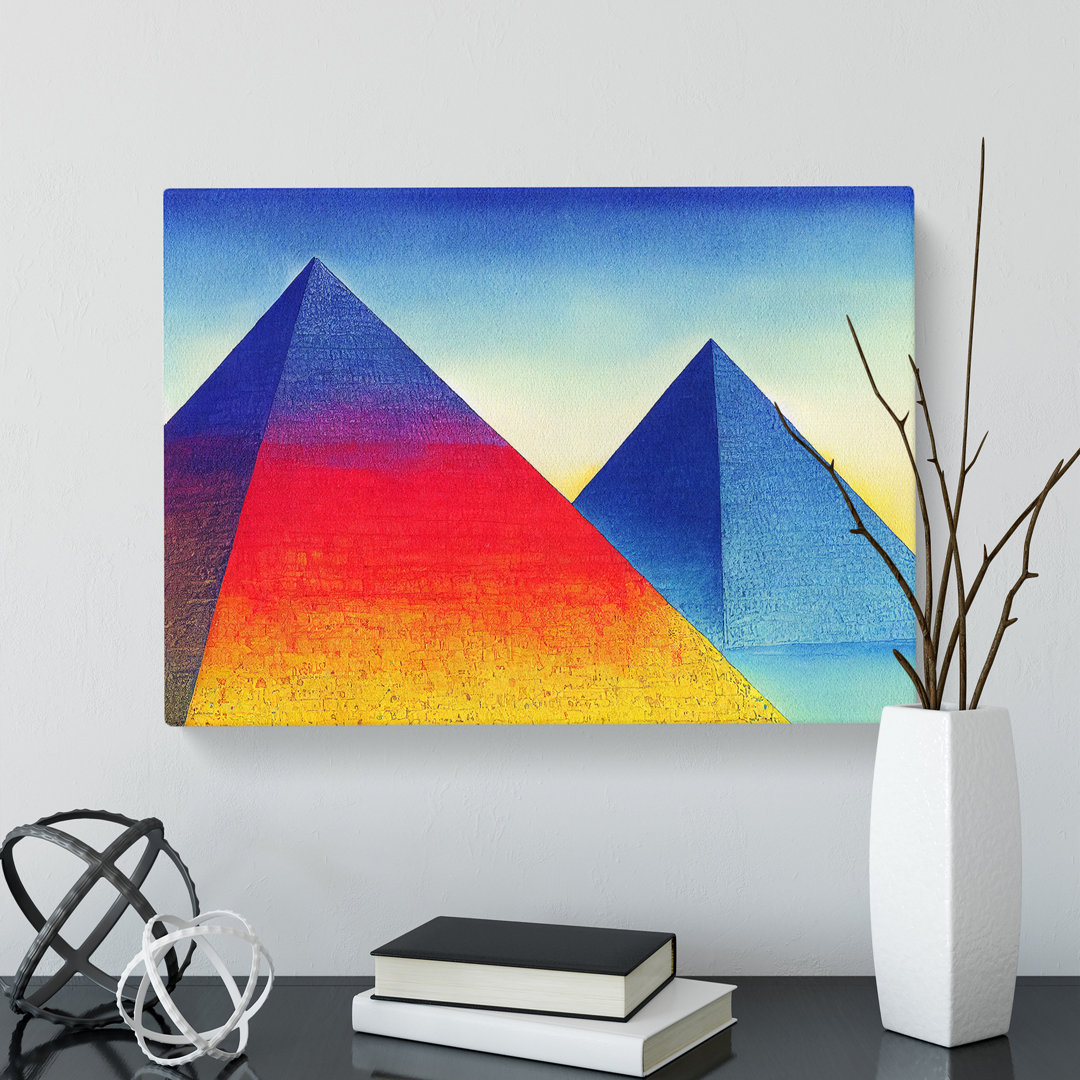 Pyramids Vol.3 Abstract - Wrapped Canvas