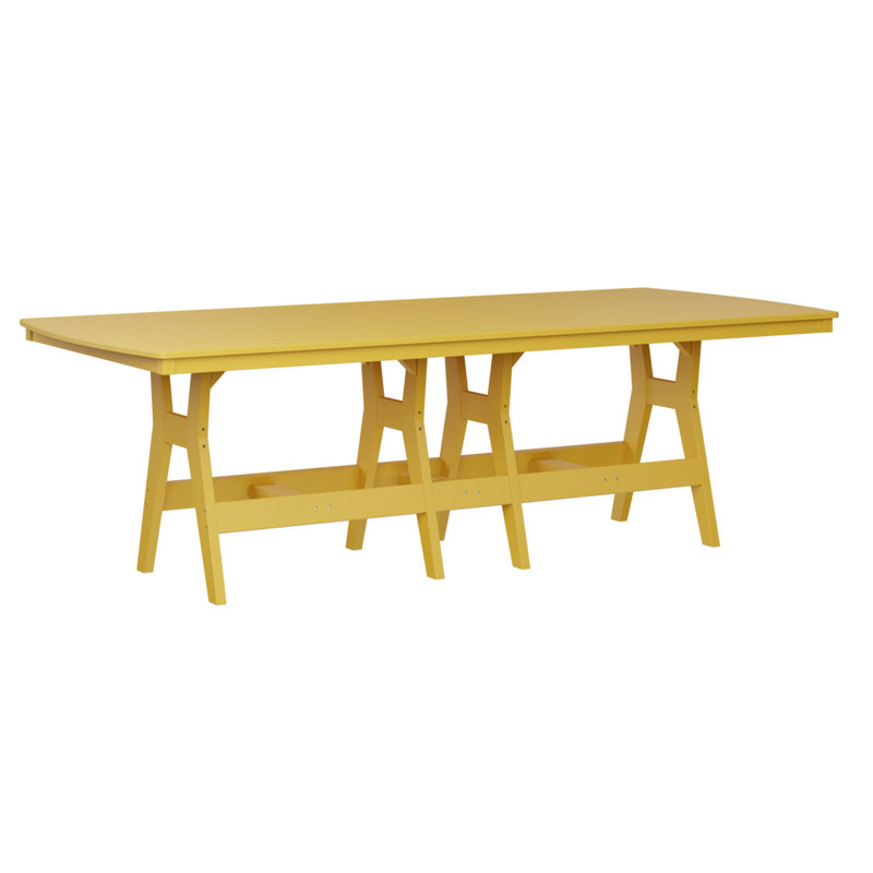 Table rectangulaire à hauteur de comptoir 96 po Berlin, Jaune soleil levant