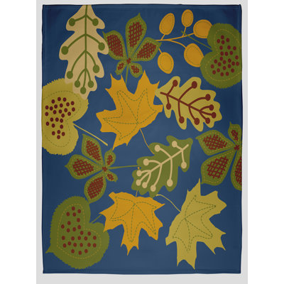 Fall Leaves Autumn Throw Blanket