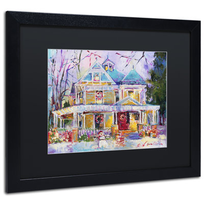 « christmas house », impression sur toile