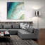 Art mural en verre acrylique «Coastal Diamond» par Danhui Nai-1391918462
