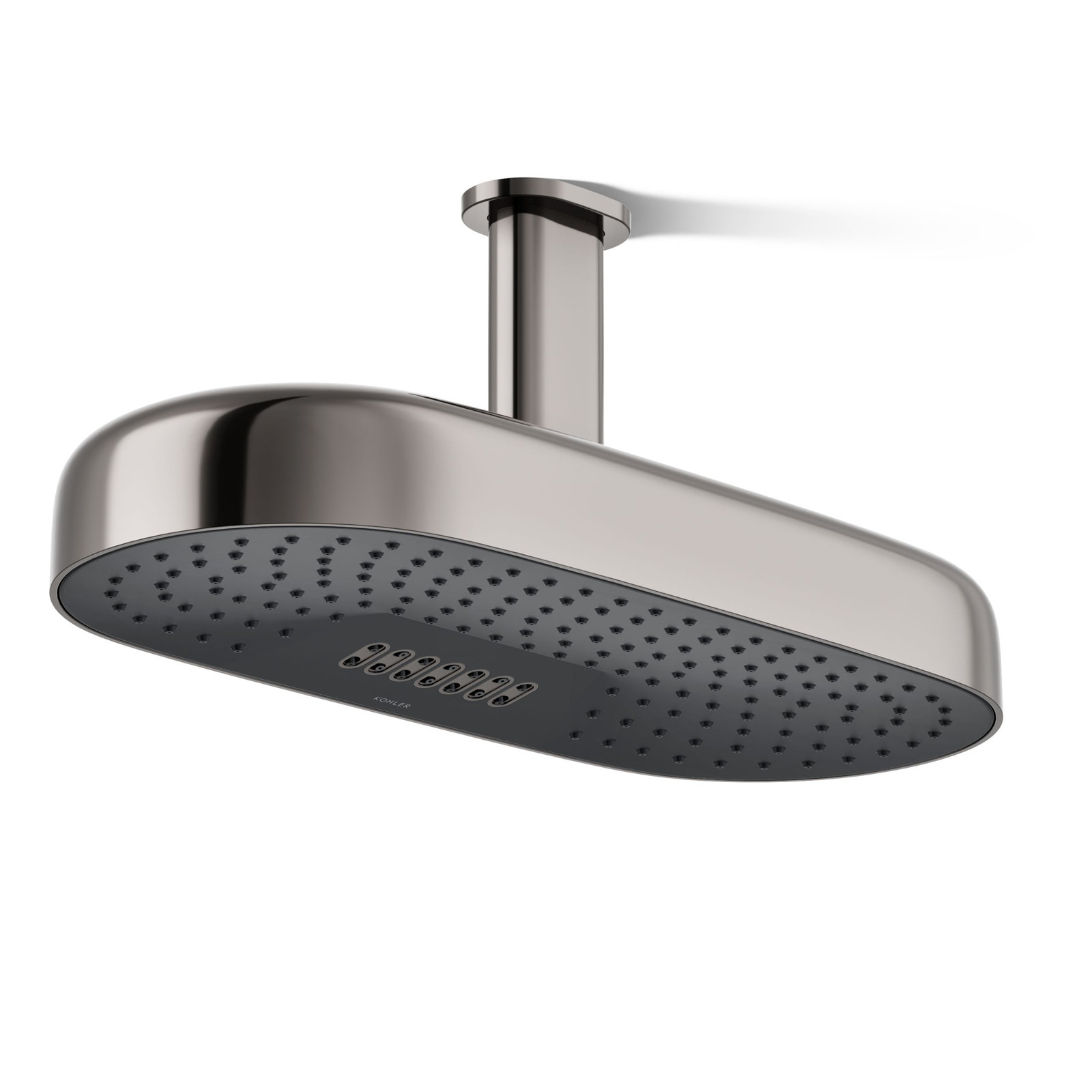 Statement 18" 2.5 GPM Oblong Rainhead, Vibrant Titanium