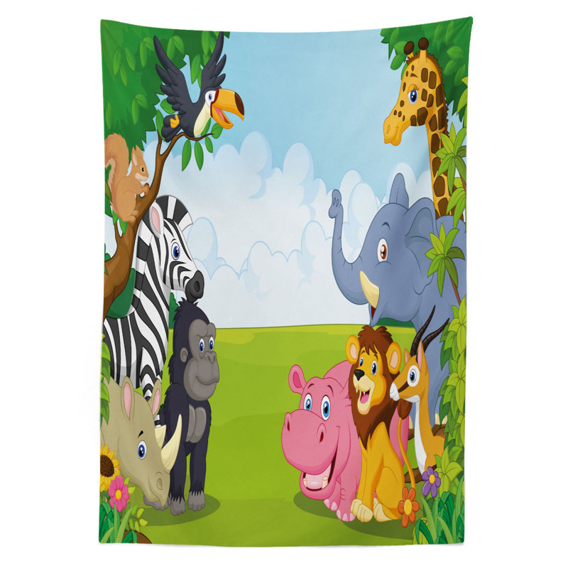Animal Tablecloth, 70" x 52"