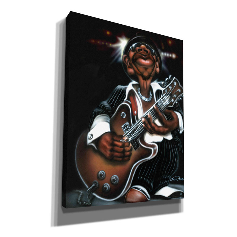 «Winston Porter Jazzman Cool» par Leonard Jones - impression sur toile tendue, H 16 po x l 12 po x P 0,75 po