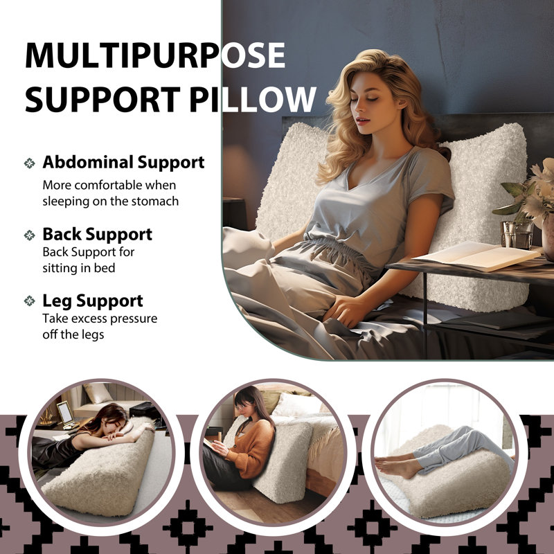Asseyez-vous sur le dos, confort, peluche, tête de lit, coussin de lecture, coussin de soutien du dossier, dossier, compression