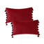 Housse de coussin rectangulaire en velours Jacque