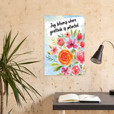 Bloom Sweetly Flowers Abstract Contemporary Spring Art