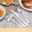 20 Piece Silverware Set Service For 4,Premium Stainless Steel Flatware Set,Mirror Polished Cutlery Utensil Set,Durable Home Kitchen Eating Tableware Set,Include Fork Knife Spoon Set,Dishwasher Safe