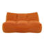 Canapés compressibles en velours côtelé orange, 135 x 99 x 66 cm, modernes et portatifs pour la maison-1481308223