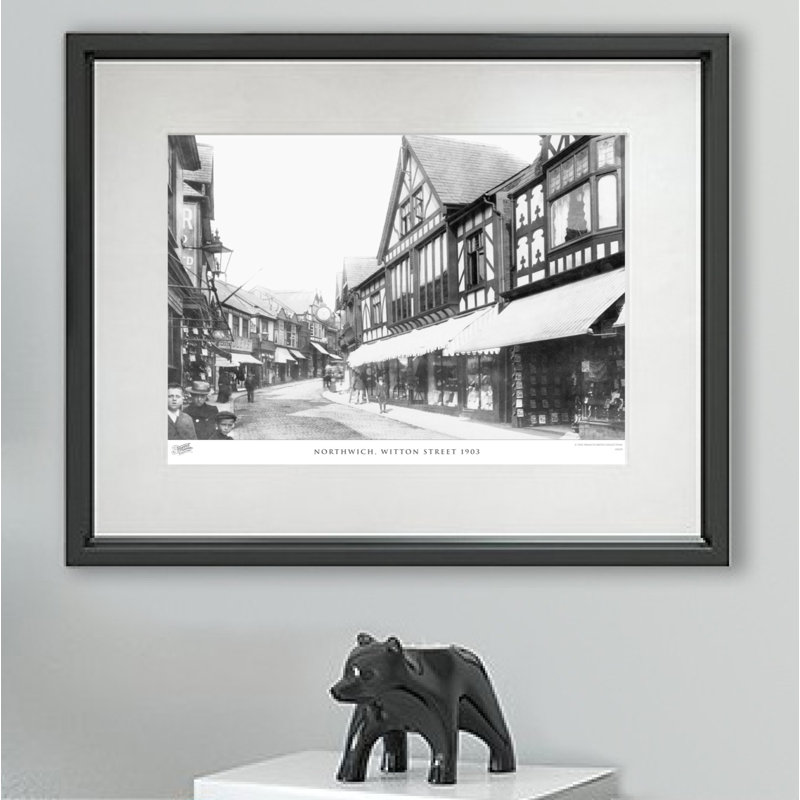 Northwich, Witton Street 1903 - Single Picture Frame Print, 40cm H x 50cm W x 2.3cm D