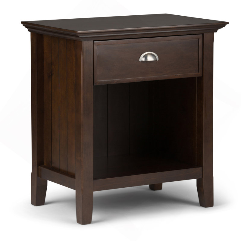 Acadian - Bedside Table - Brunette Brown, Brunette  Brown