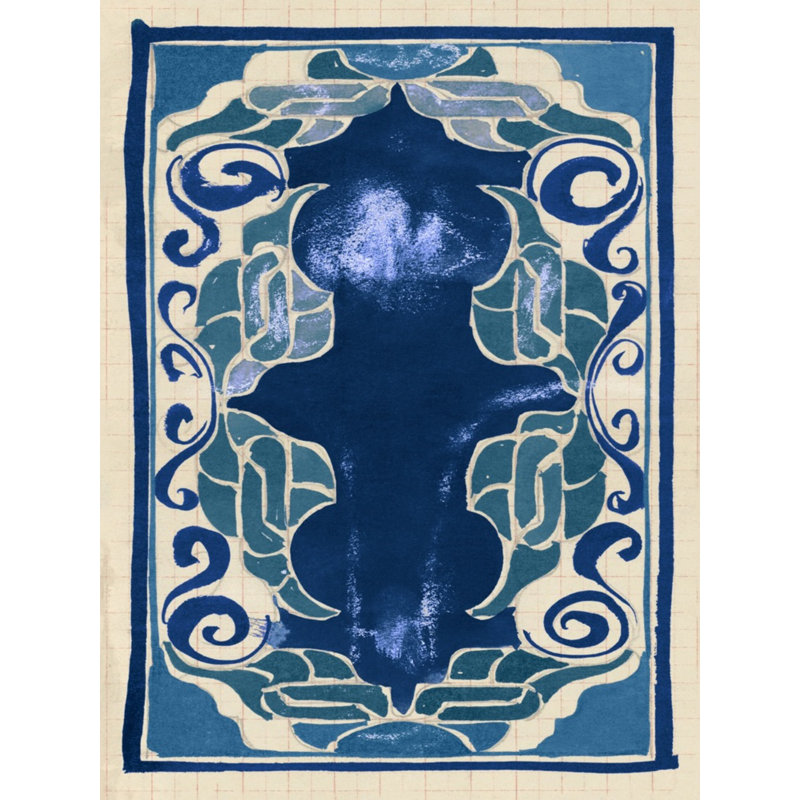 Rug Sketch 11 Print by Grand Archives, 41" H x 32" W