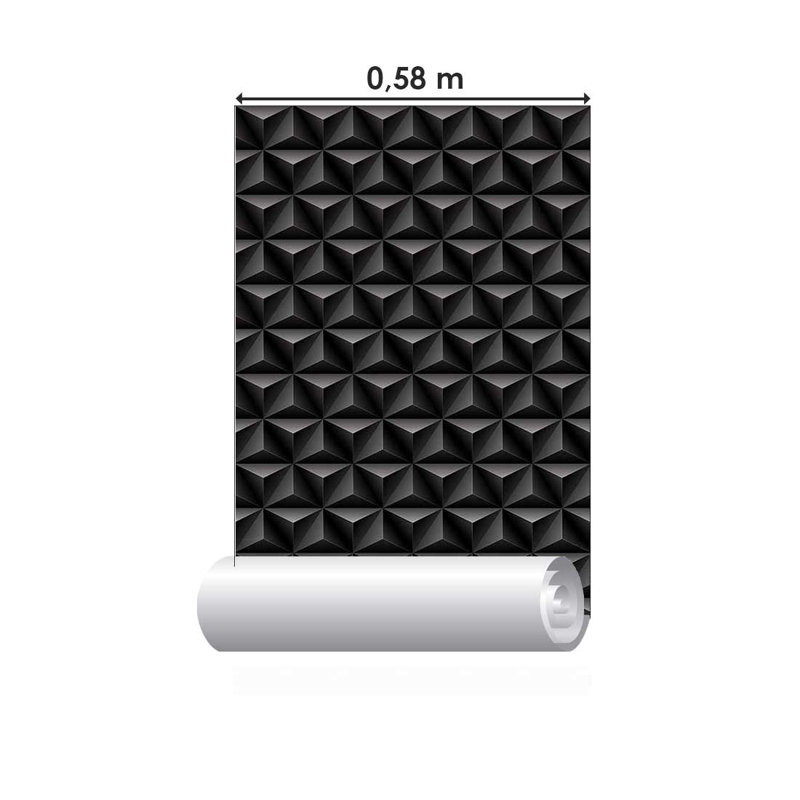 Rouleau de papier peint lisse L 126 po x l 24 po Aitanna