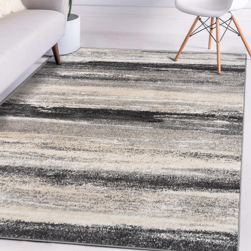 Tapis gris / beige Ellensburg, Rectangle 8 pi x 10 pi