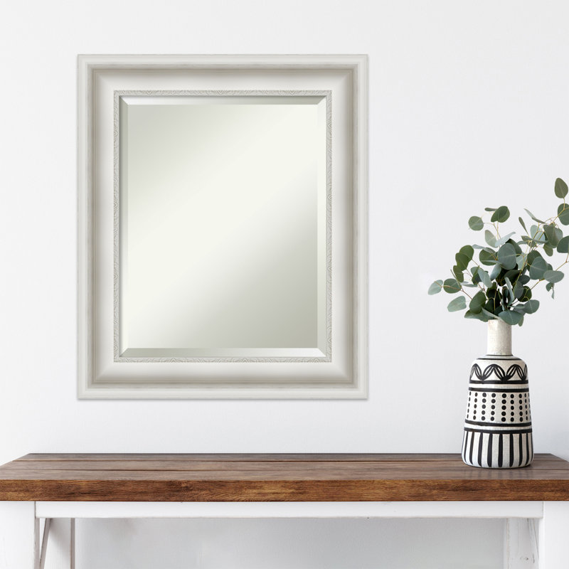 Miroir mural Warren, 25,5 po x 21,5 po, Blanc