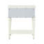Table de chevet finition ivoire 1 tiroir