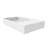 Juniper 30" Wall Mounted Solid Surface Floating Bathroom Sink with Concealed Drain Left Basin - White Marble Pattern-111985791
