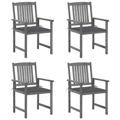 Chaise de patio en acacia avec coussin