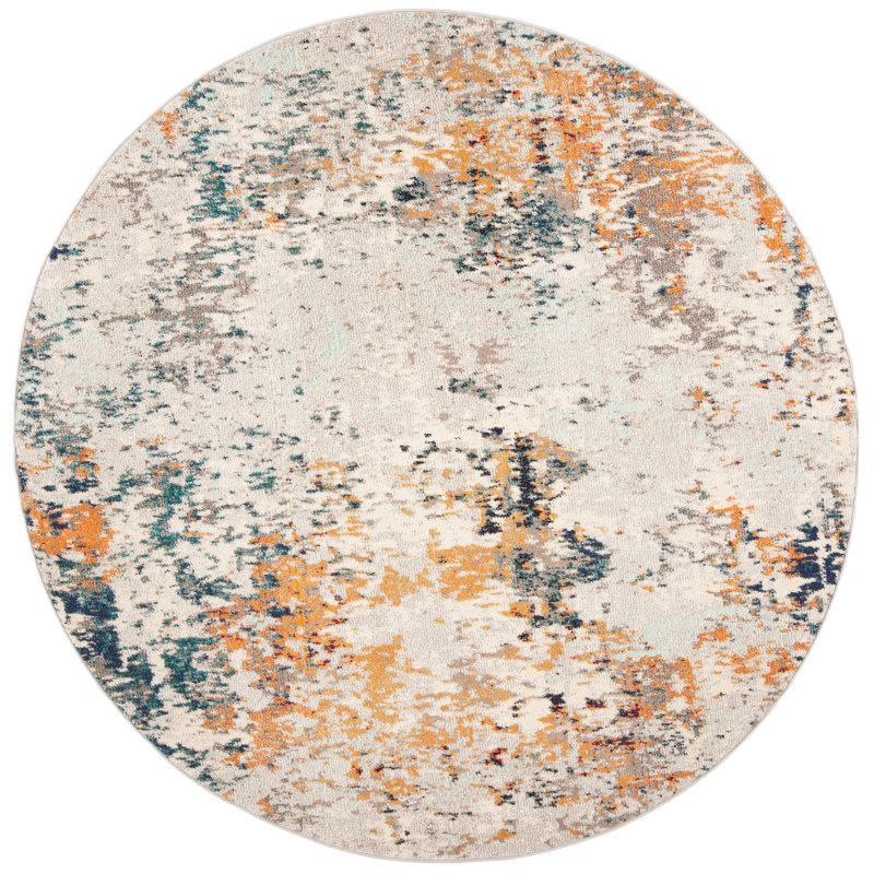 Encinal Abstract Area Rug, Round 201cm
