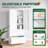 Metal Storage Cabinets-2 Drawers With Lock And Adjustable Shelves-hang Legal/letter/a4/f4g File Cabinet-502115035