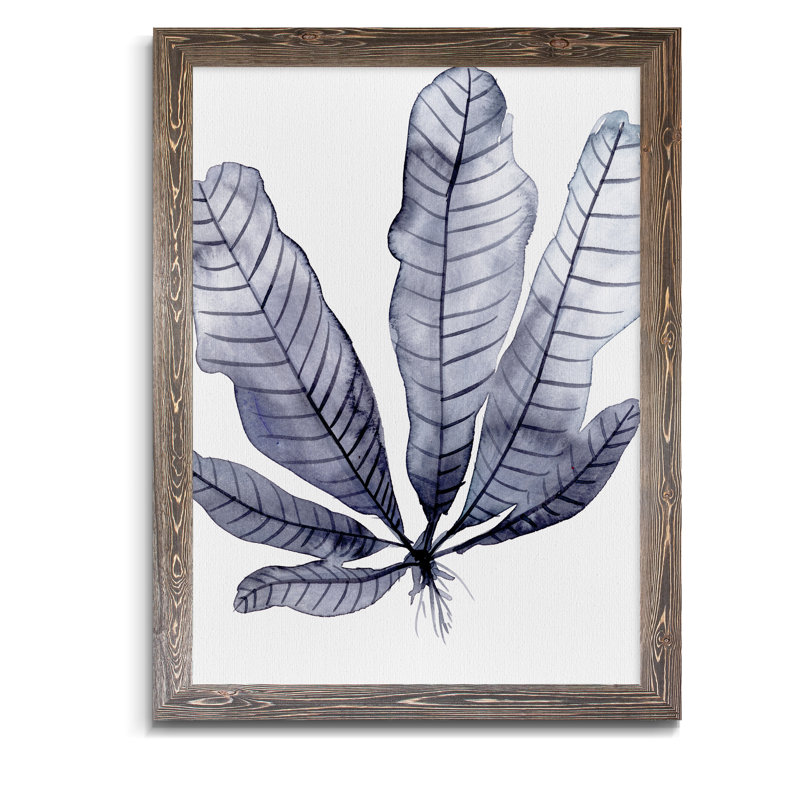 « living under sea ii »-peinture encadrée, H 44 po x l 32 po x P 1,25 po, Espresso Framed Canvas