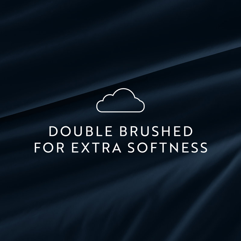Ultra Soft Double-Brushed Microfiber Sheet Set + 2 Bonus Pillowcases, Navy, Queen Sheet Set + 5 Additional Pieces