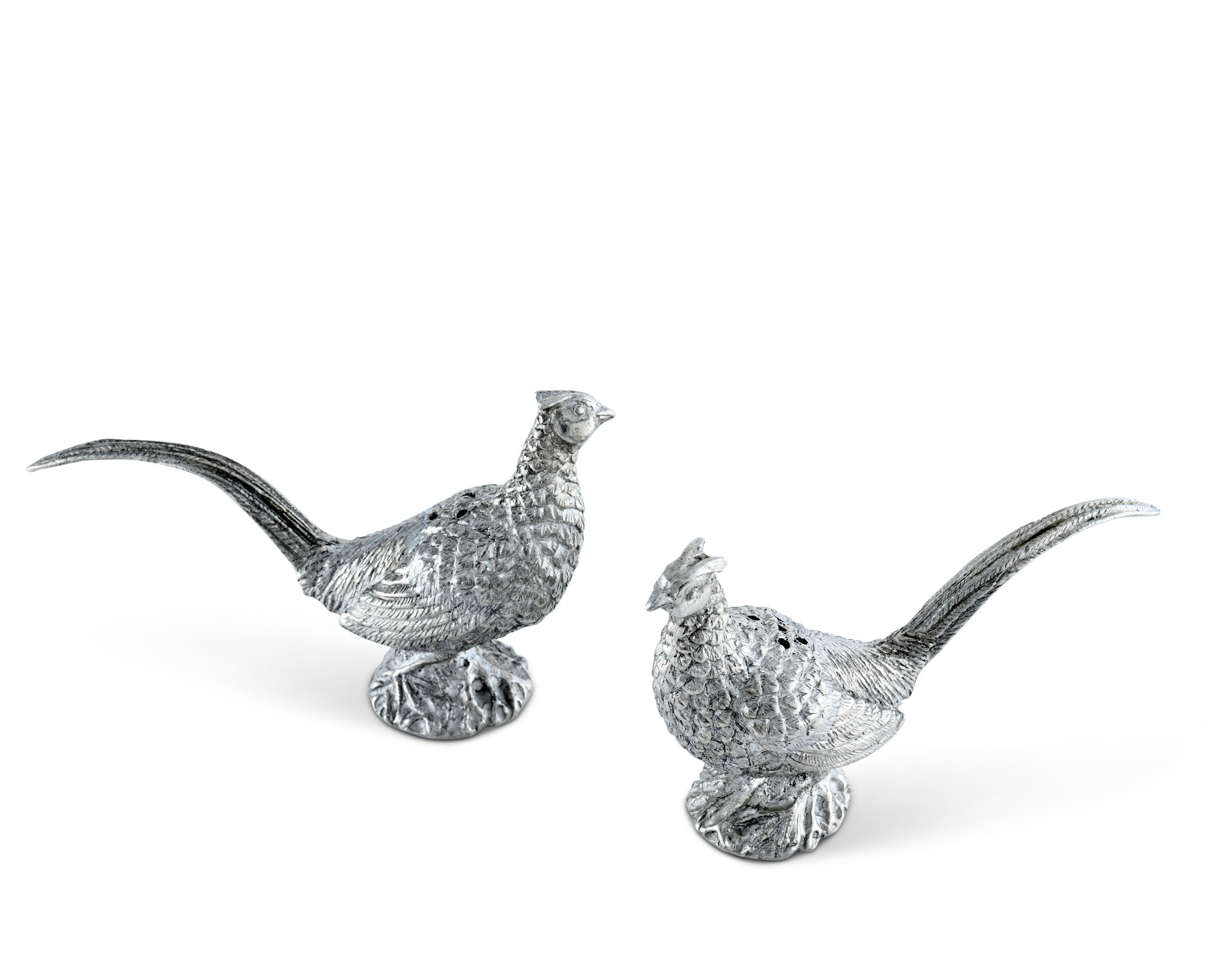 Vagabond House Morning Hunt Pewter Pheasants Salt and Pepper Shaker Set & Reviews | Perigold